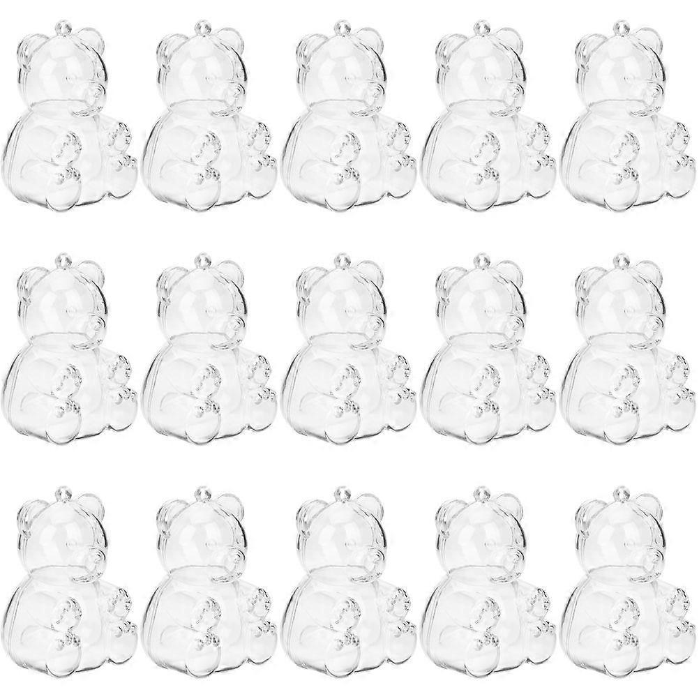 15Pcs Treat Boxes Bear Shaped Boxes Small Candy Boxes Candy Packing Boxes Wedding Party Candy Boxes