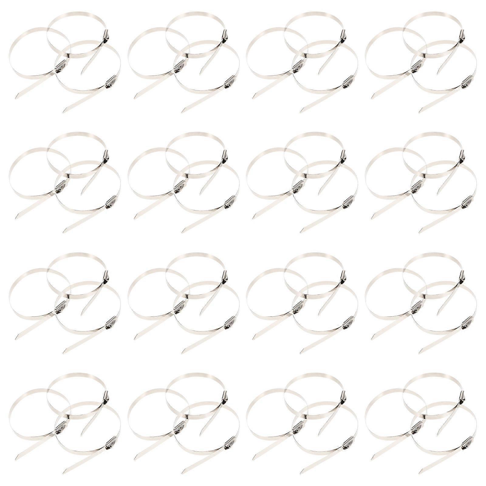 Heavy Duty Stainless Steel Cable Ties for Self-Locking 100Pcs Set