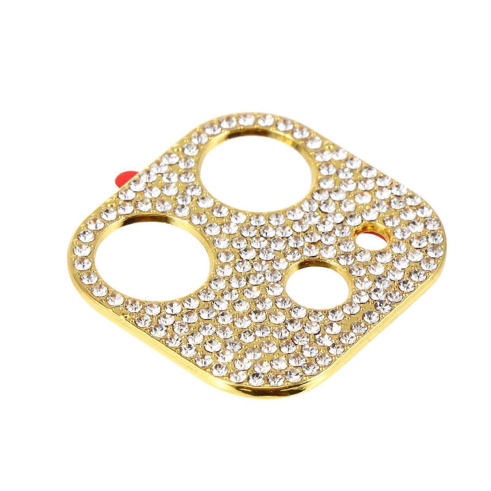 Lens Protector with Rhinestone Metal Frame for Phone Camera 1Pcs