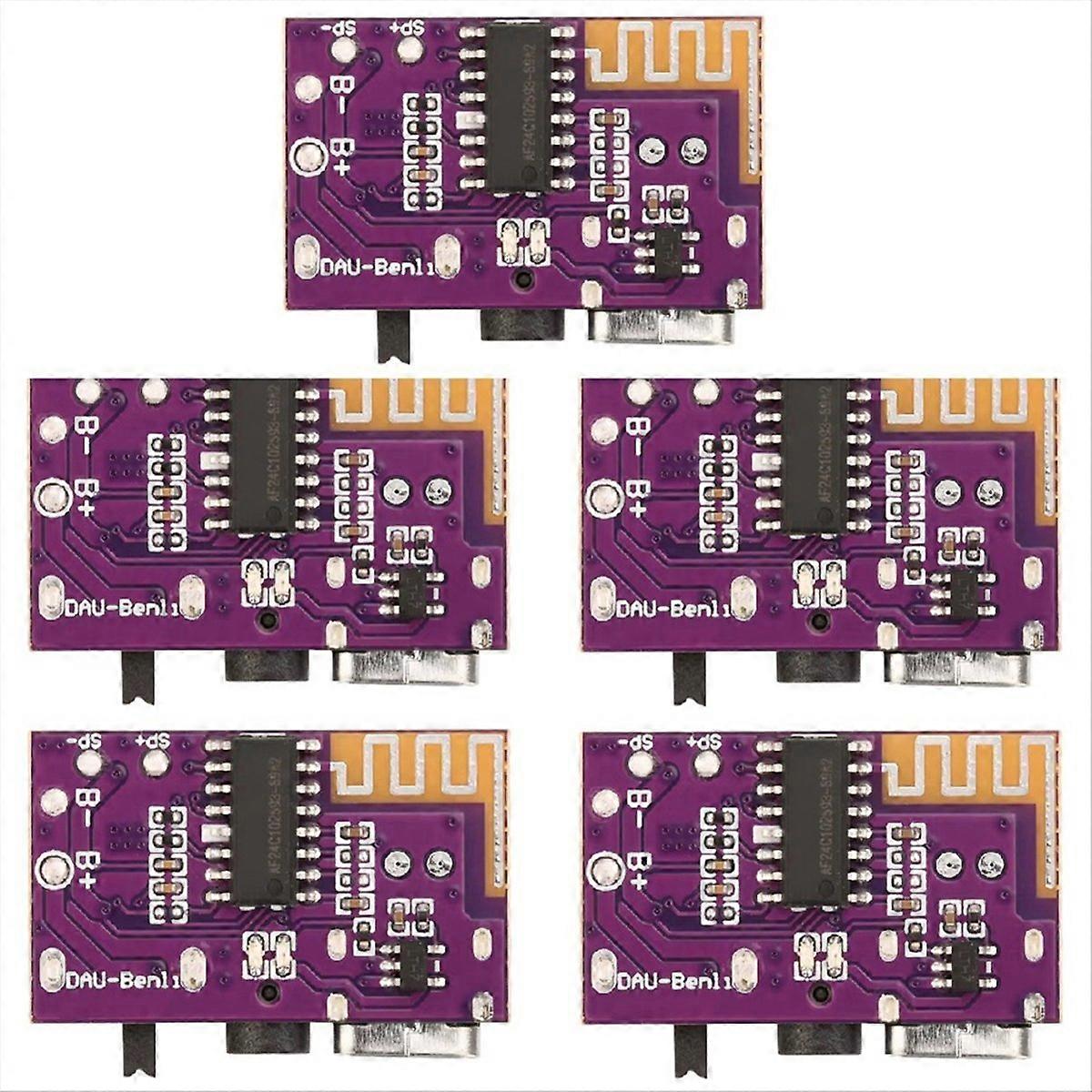 DC3.5V-5V 5W Mono Audio Amplifier Bluetooth Decoder Board Supports Pair TYPE-C Interface Electronic 