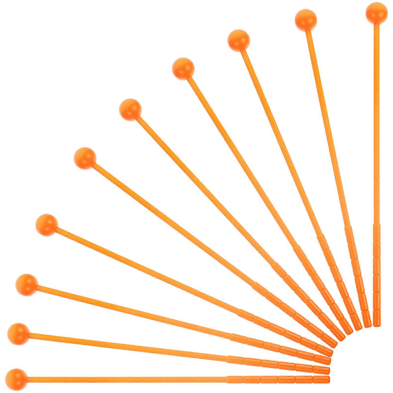 Handheld Drum Stick Kids Drum Hammer Set with 10Pcs for Playing Fun