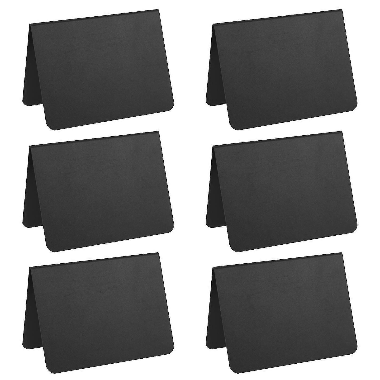 12pcs Tabletop Mini Chalkboards Sign Standing Type Small Double-side Blackboards