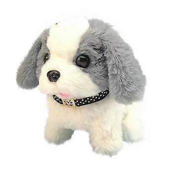 Barking Dog Toys - Interaktivt gå-elektronisk kæledyr med logrende hale, plys-batteridrevet legetøj til børn og dyrekammerat