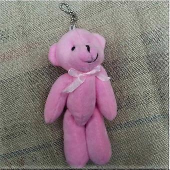 Bear Plush Tie Bow Bear Cartoon Bouquet Doll Stuffed Pendant 13Cm