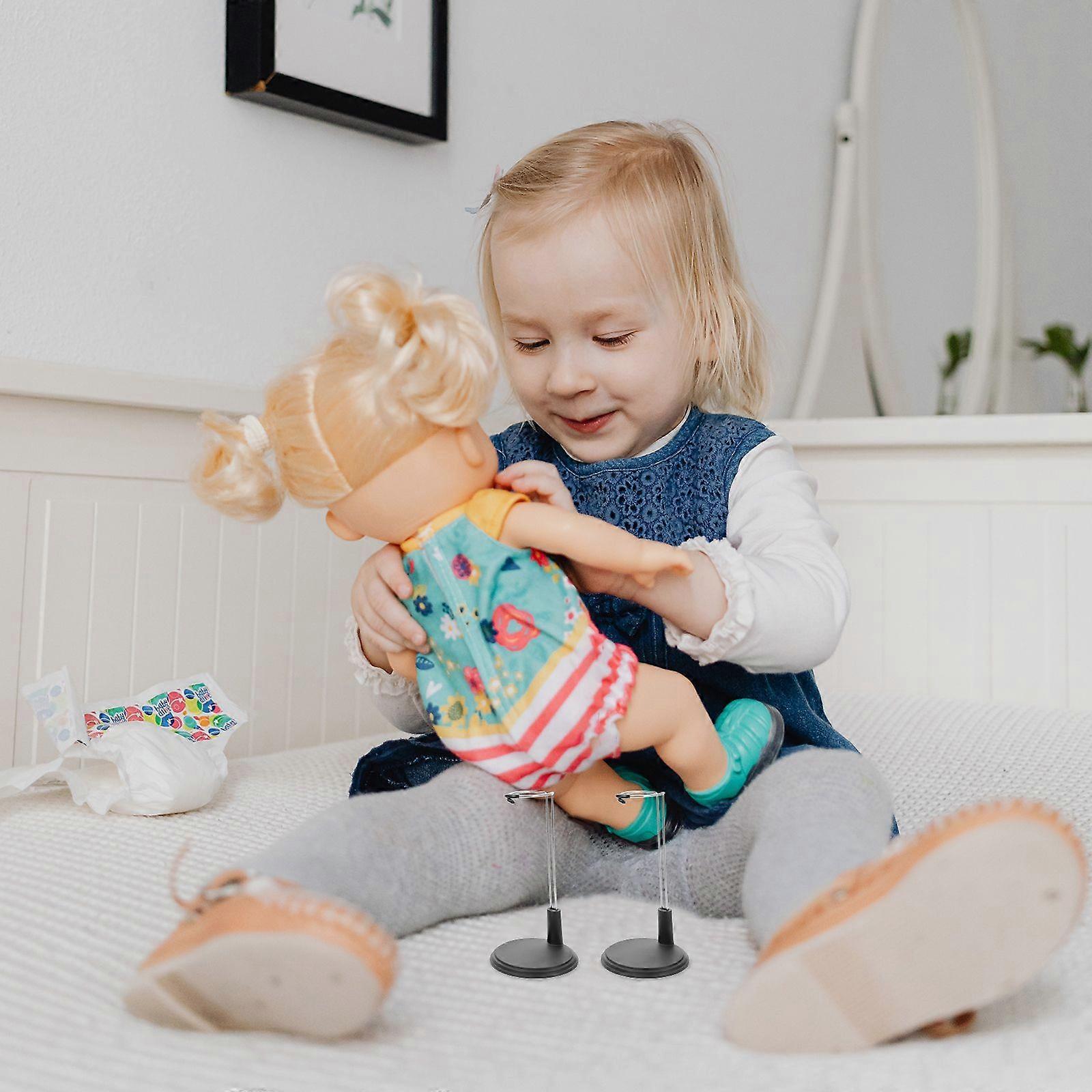 4pcs Action Figure Stand Adjustable Doll Stand Puppet Doll Support Bracket