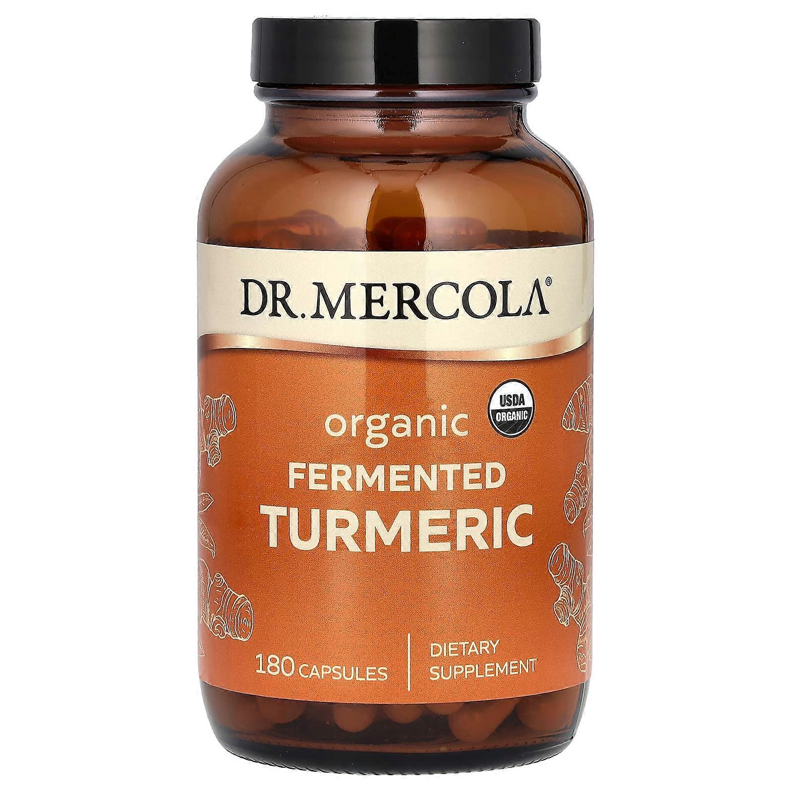 Dr. Mercola, Fermented Turmeric, 180 Capsules