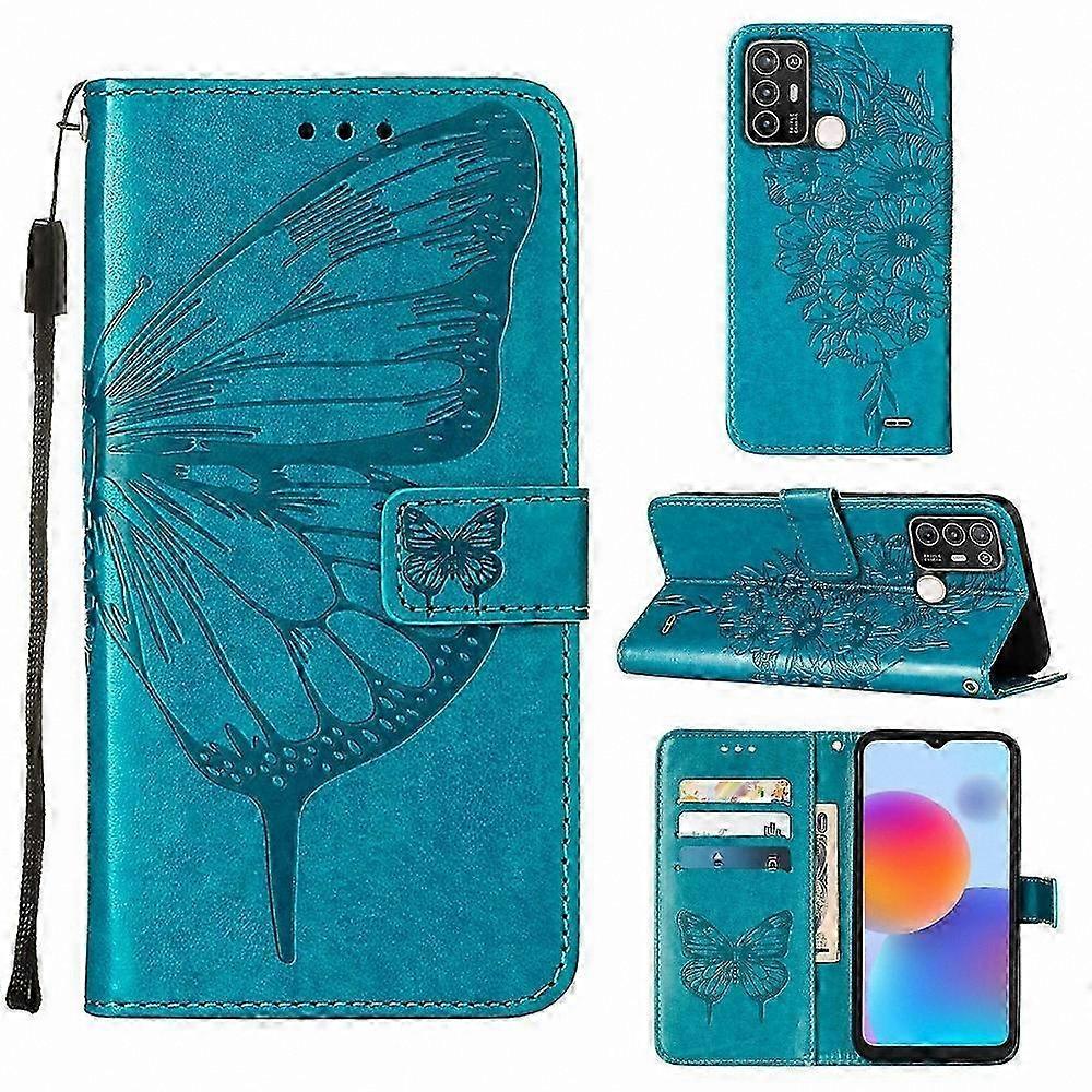 Kožené puzdro Emed Butterfly Flip pre telefón ZTE Blade A52