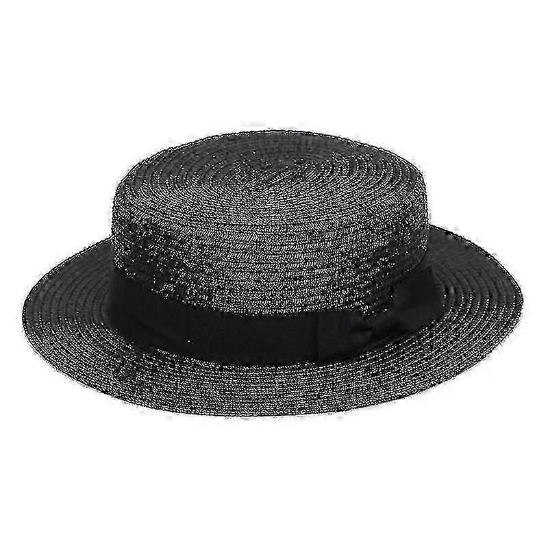 Women's Wide Brim Straw Sun Visor Beach Hat