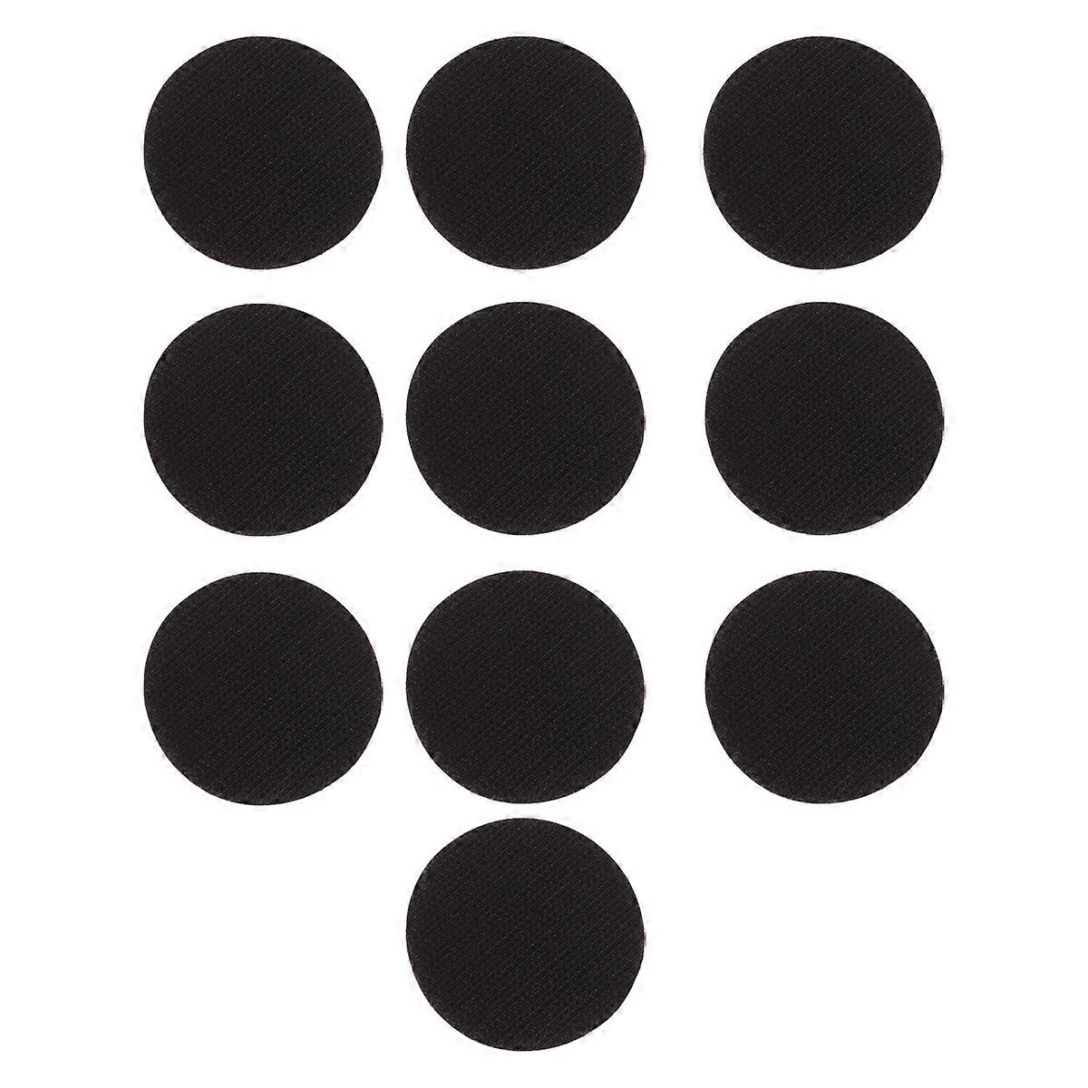 Black Back Adhesive Hook Loop Tape for Sticking 20Set Round Stickers
