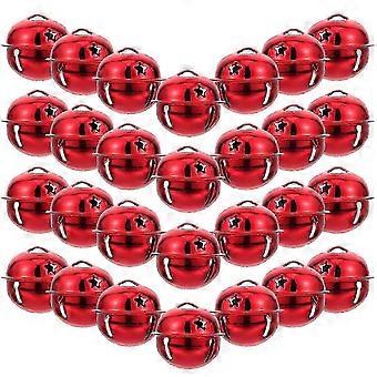 SHYV Lot de 30 breloques pour collier de Noël avec clochette pour animaux de compagnie - Décoration