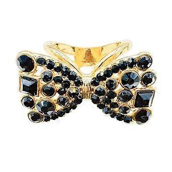 Strass-Schleifen-Schalring, funkelnder Seidenschalring, eleganter X-förmiger Schalhalterring für Damen, Tücher, Halstücher, Blusen, KAESI