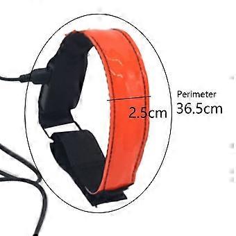 2pcs Bracelet Illuminé Rechargeable USB avec Dragonne Éclairée