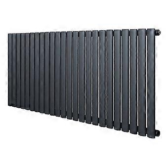 Oval Single Column Radiator 600 x 1440mm Modern Designer Single Panel Central Heating Heater Matt