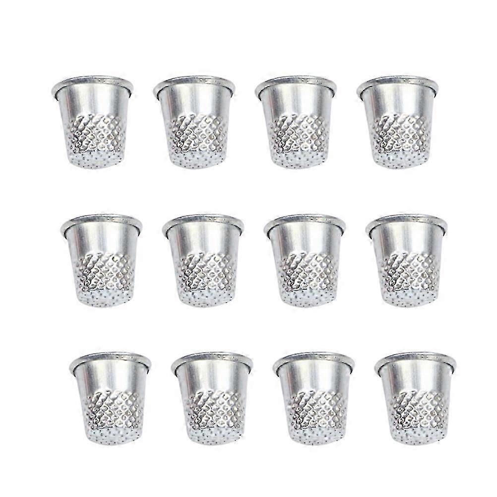 Sewing Accessory for Finger Protecting Practical Thimble Silver 60Pcs