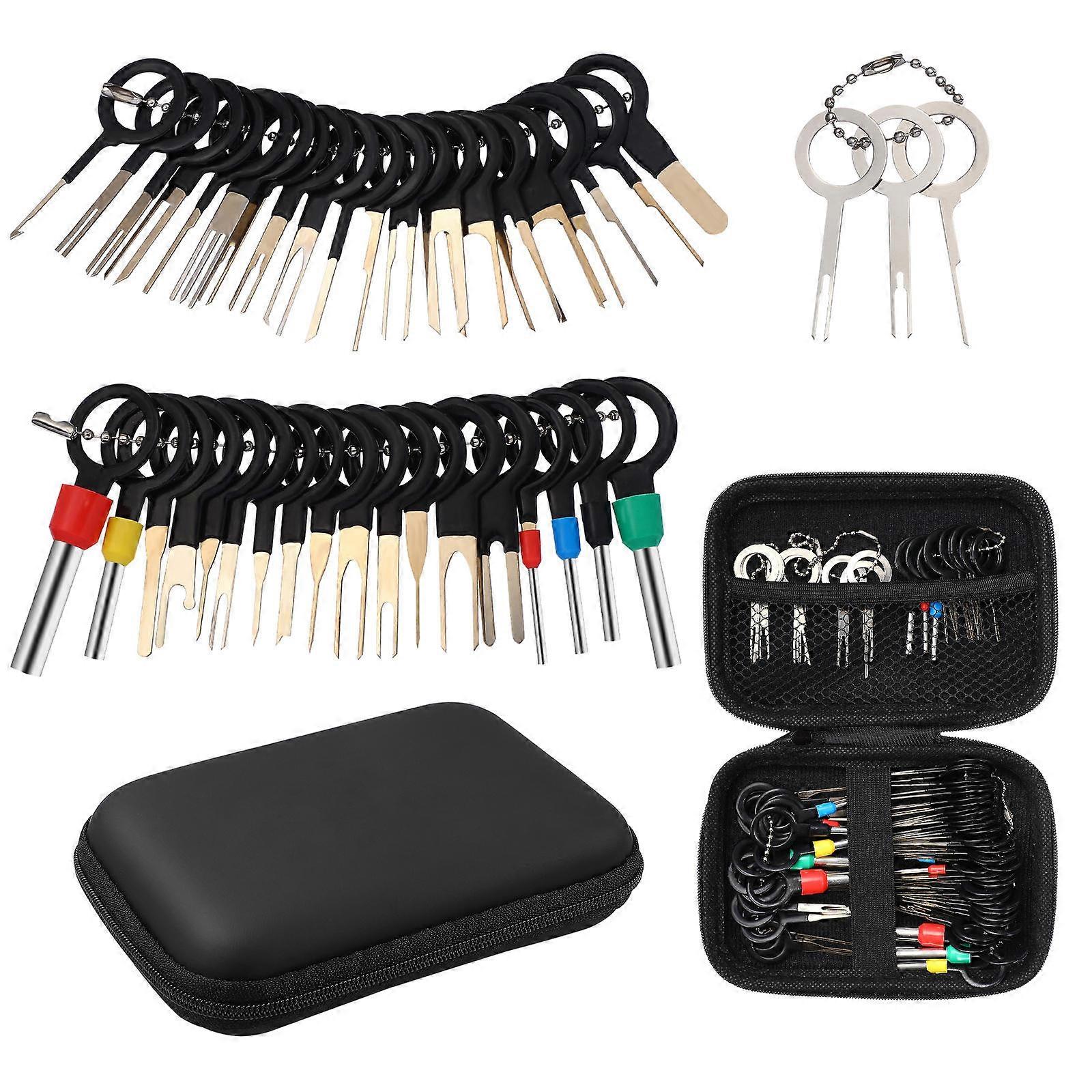 76Pcs Terminal Removal Tool Kit Pin Extractor Electrical Wire Connectors Kit