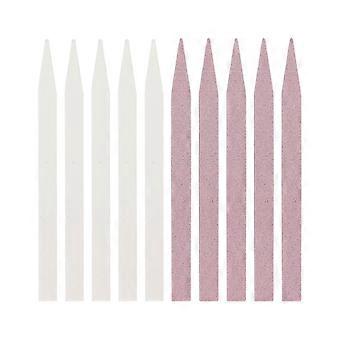 10pcs Nagelfeile Stein Professioneller Nagel Nagelhaut Pusher für Home Salon Nagel