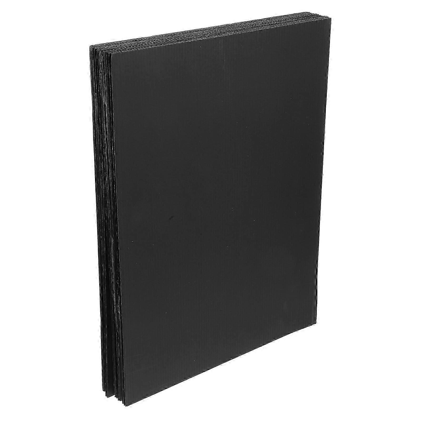 Plastic Poster Board 10PCS For Art Projects Artists Rectangular Versatile Use Black Sheets