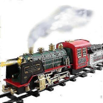 Bestselger Train Toys Set, Oppladbart elektrisk tog med fjernkontroll, damp, lys og lyd 2025