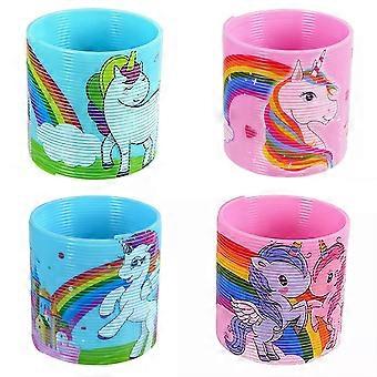 6.5Cm Unicorn Theme Magic Rainbow Springs,Plasti