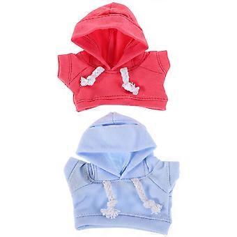 Stuffed Animal Clothes Cute Hoodie Doll Clothing 2Pcs Accessories