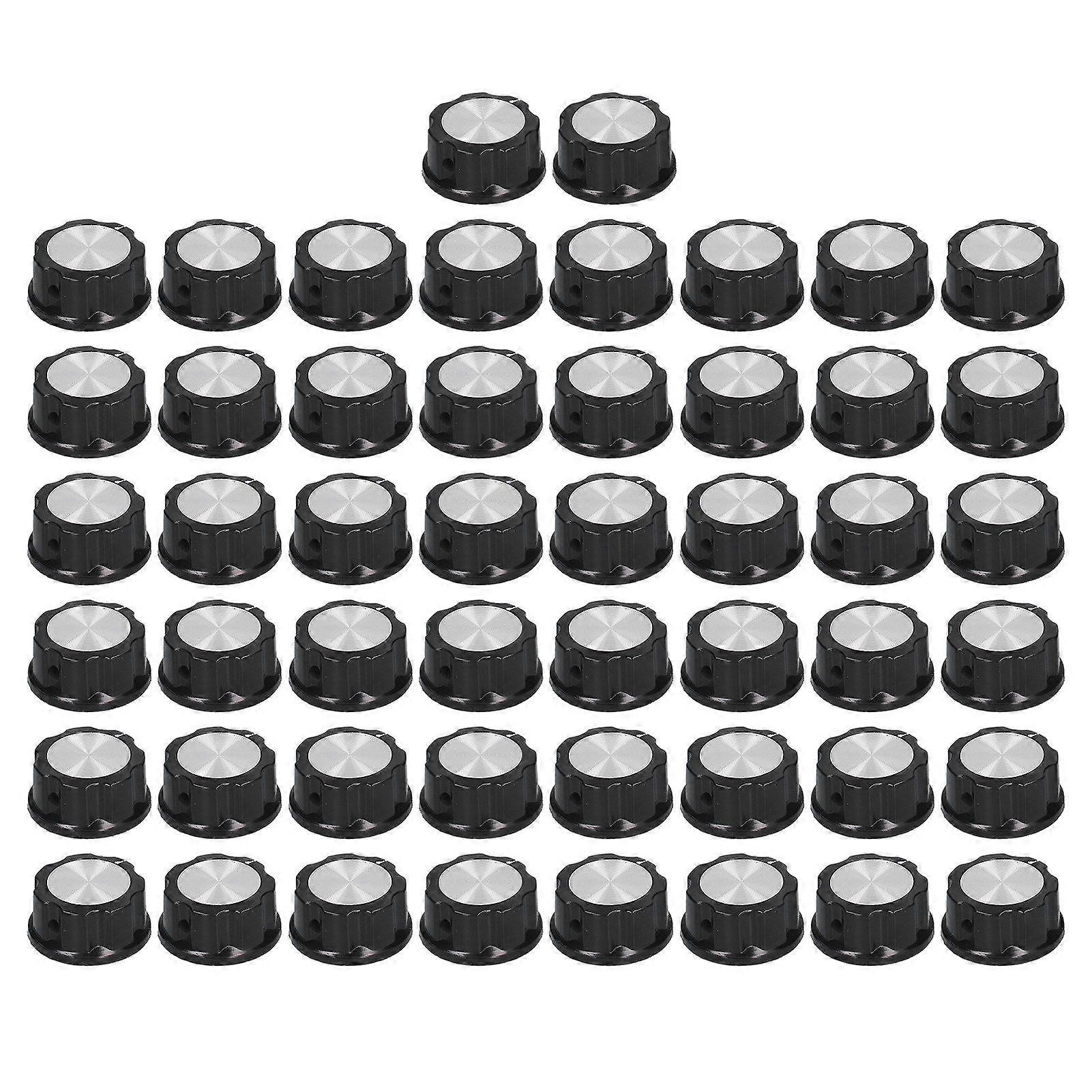 50Pcs Potentiometer Knob Speed Control Plastic Knobs Caps Replacement 33mm Diameter BEMA04