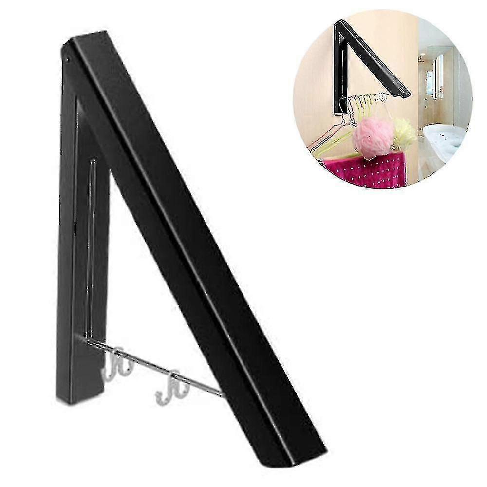 Hem Infällbara kläder Rack Väggmonterade fällbara kläder Hängare