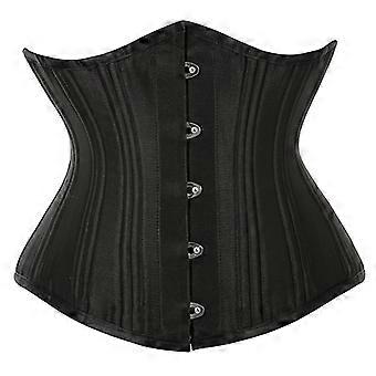 Lace Up Busiter Underbust Corset Plus Size Steel Boned Waist Trainer Corselet Gothic Women Body Shaper Slimming Belt Preto