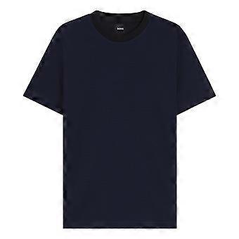 Boss heren C-Thompson T-shirt met geribbelde kraag