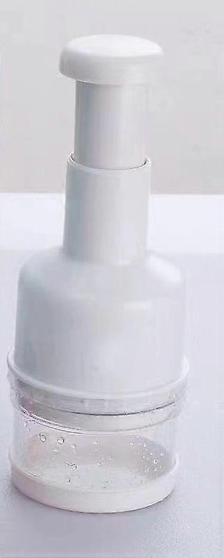 A white garlic press knife