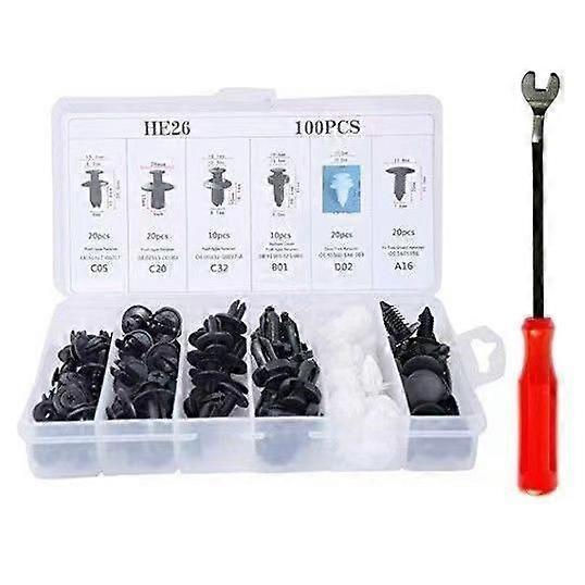 Plastic car fasteners100