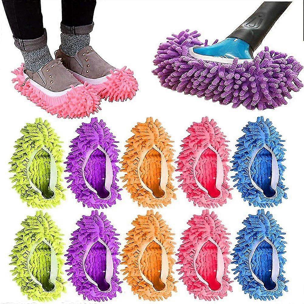 10-pack Mop Slippers, Floor Cleaning Mop Socks
