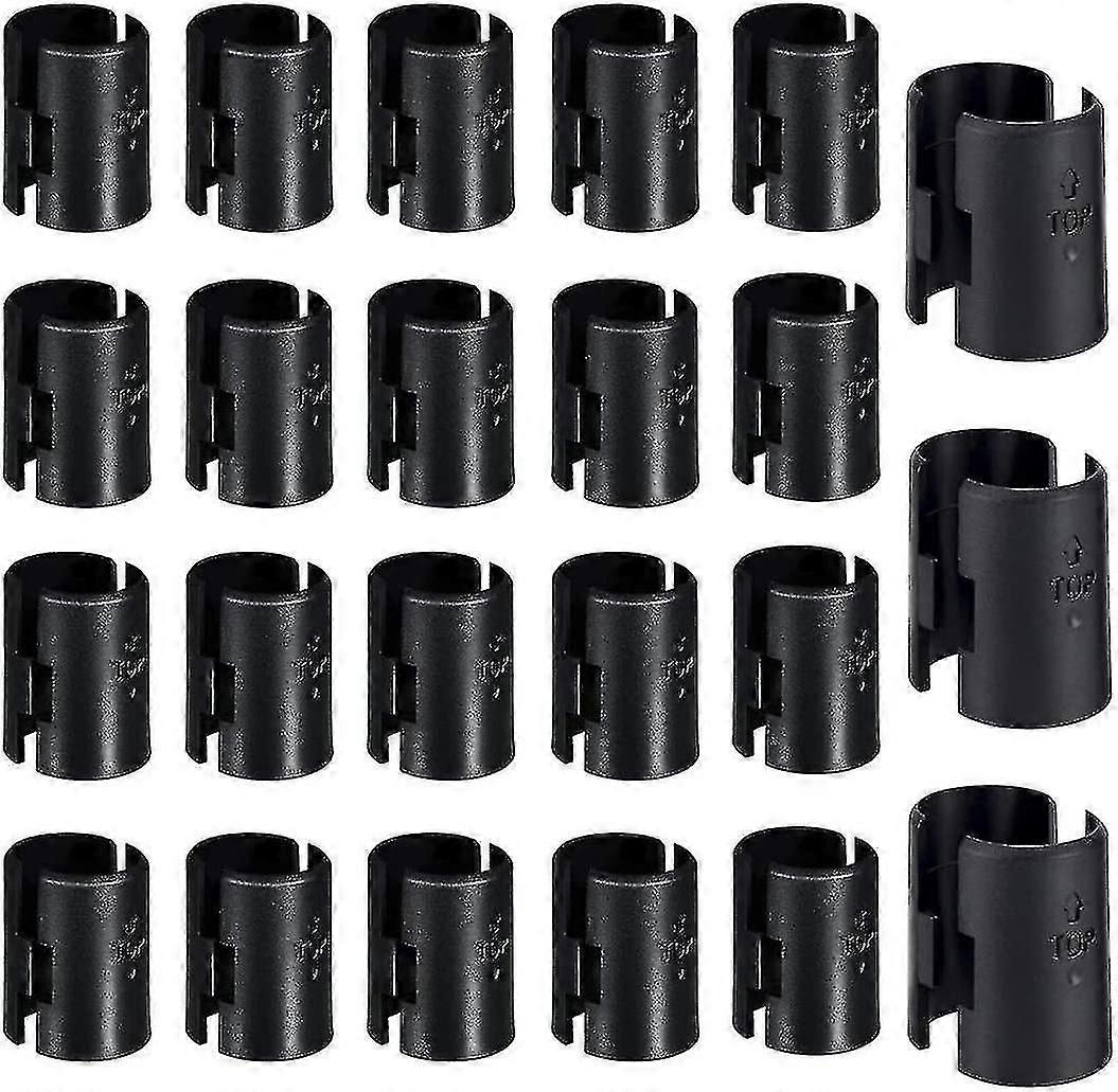 Wire Shelf Clips - 48 Pack 24 Pair Pack Black Wire Shelf Locking Clips Starlight