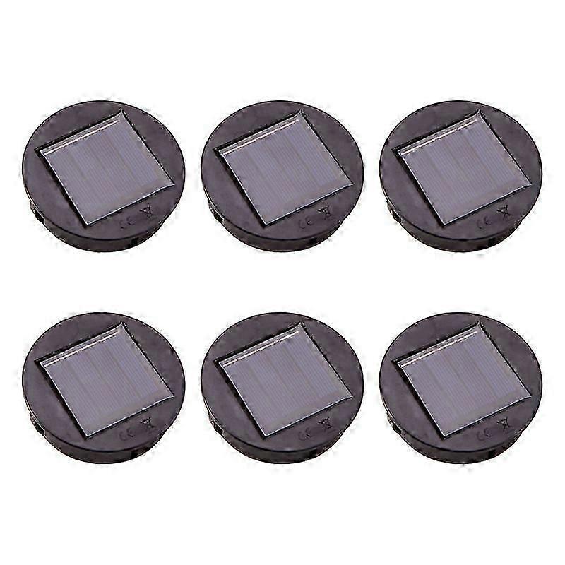 6Pc Smart Garden Solar Powered Replacement Round LED Light