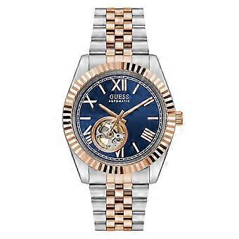 Guess Men's Watch Wristwatch Automatic GD CONNOISSEUR GW0984G5 Stainless Steel Bicolor