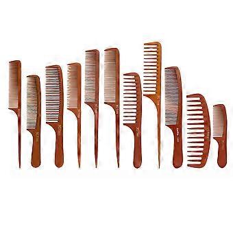 11Pcs Bakelite Hair Comb Set Heat Resistant Anti-Static Salon Styling Combs Set