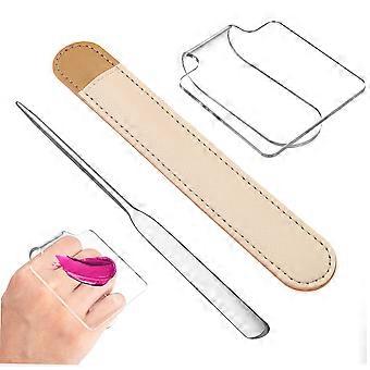 Makeup Mixing Palette with Hygienic Spatula for Easy Foundation Blending and Salon Use