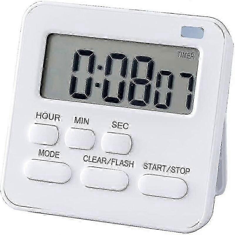 Timer, Kitchen Timer Digital Timer with Stopwatch and Countdown Function, Kitchen Alarm Clock Egg Timer, Digital Magnet Timer LCD Display for Kids and