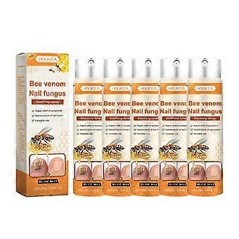 1/2/3/4/5pcs Bee Venom Nail Repair Serum, Nail Care Solution, Natural Bee Venom Nail Care Spray, Ingrown Toenail Care Spray