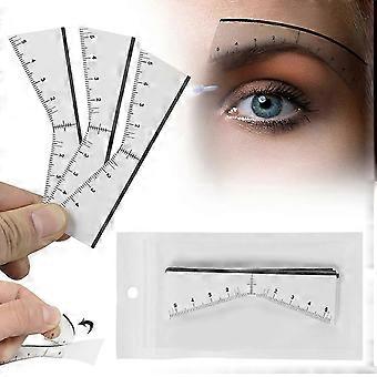 Disposable Eyebrow Ruler Stickers Precise Brow Mapping Ruler Stickers for Perfect Eyebrow Shaping
