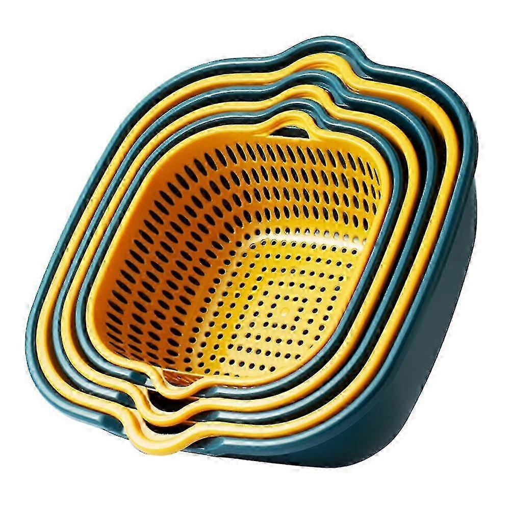 Baskets Fruit Washing Basket Multifunctional Drain Basket Stackable Sinks Kitchen Colander Set compatible with