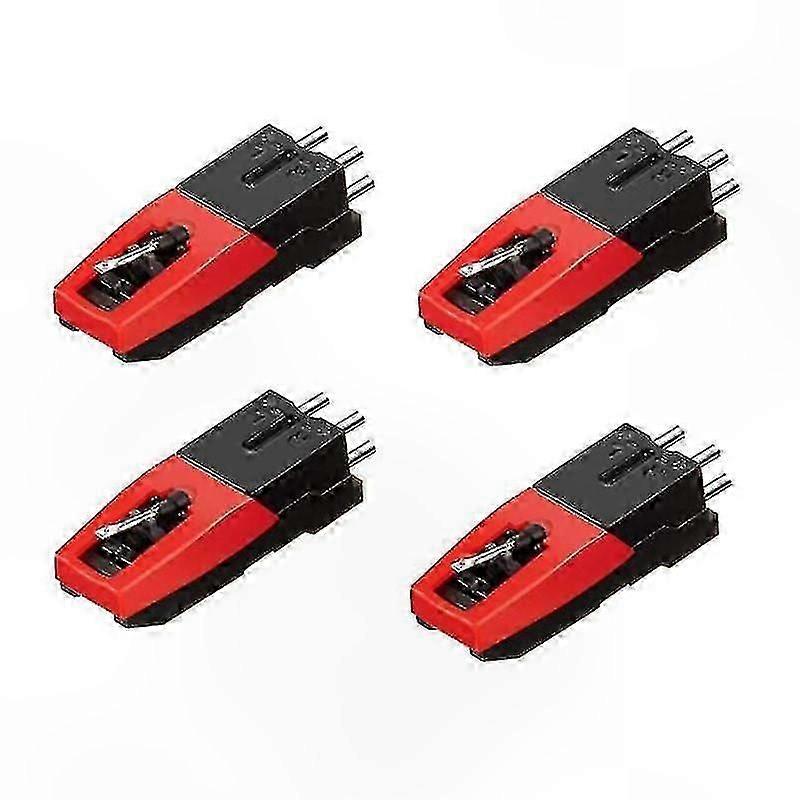 Replacement Stylus Needles for Turntable LP Record Players (4 Pack)