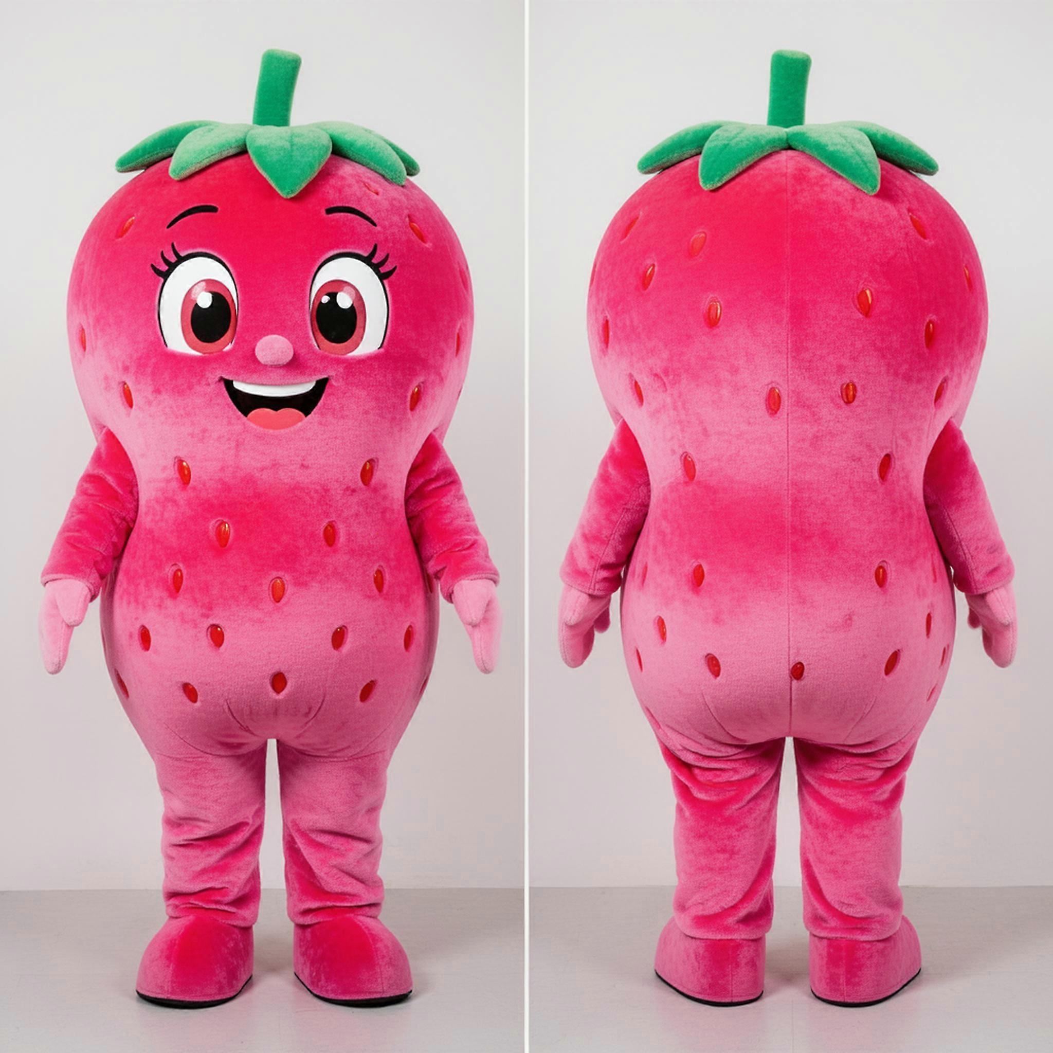 MASTICOT Rosy Red Plump Strawberry Mascot