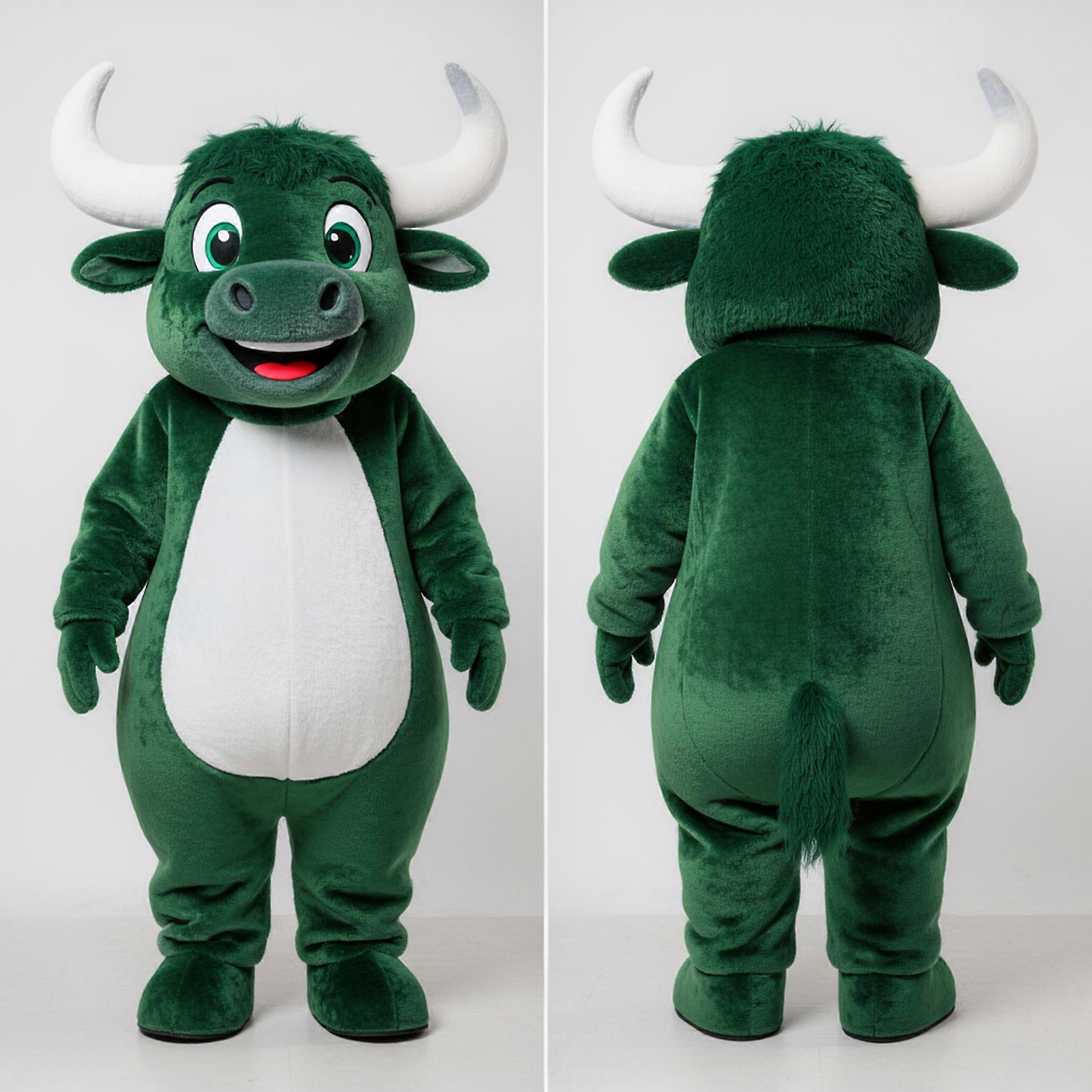 MASTICOT Forest Green Gentle Yak Mascot