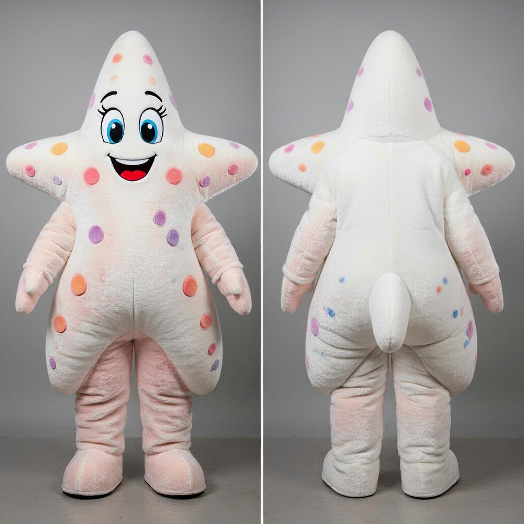 MASTICOT Sea Foam White Plush Starfish Mascot