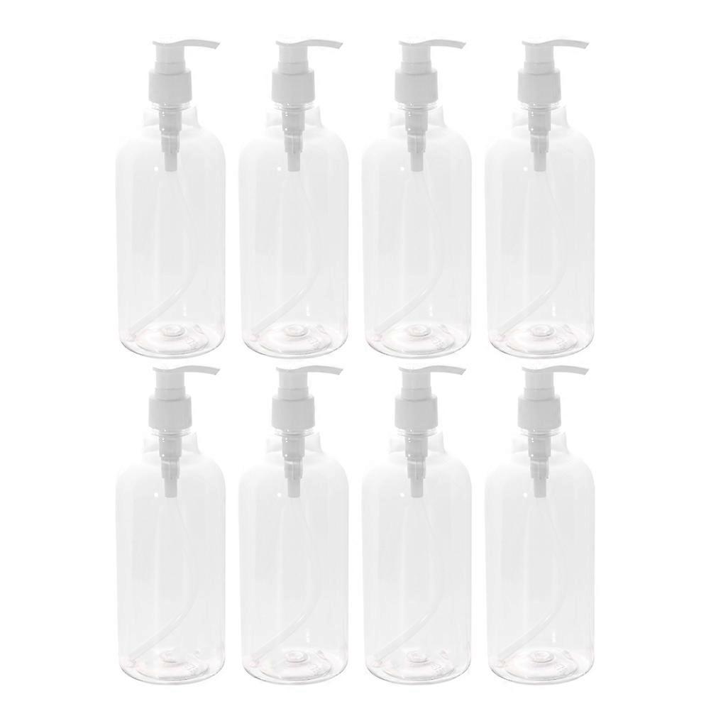 Refillable Pump Bottles Dispenser Bottles for Liquid Holding 8Set Transparent