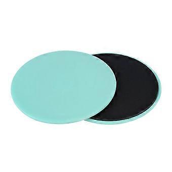 Lot de 2 disques coulissants pour exercices de fitness et d'entranement complet du corps (vert clair)