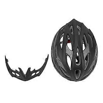 Casco da bici Elegante Leggero ventilato Dissipazione del calore Casco da ciclismo dal design in un unico pezzo per mountain bike da strada nero