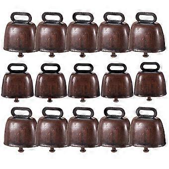 Pet Bells Metal Animal Bells for Loud Alarm Use 15Pcs Multi Color