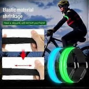 4 Pack Adjustable Flashing LED Wristbands - USB Rechargeable Reflective Safety Light for Night Running, Cycling & Activities