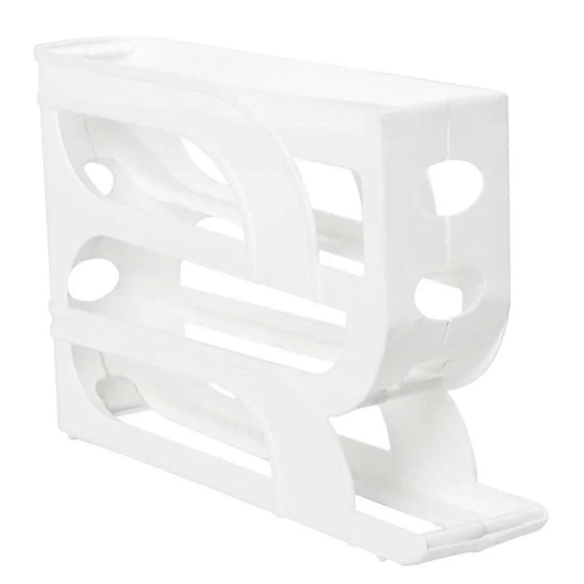Automatic Scrolling Egg Rack Egg Basket Container Roll Down Refrigerator Egg Dispenser Kitchen Home A
